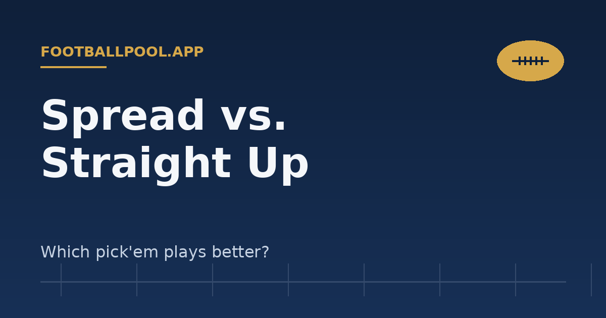 Against the Spread vs. Straight Up: Which Pick'em Is Better? — footballpool.app