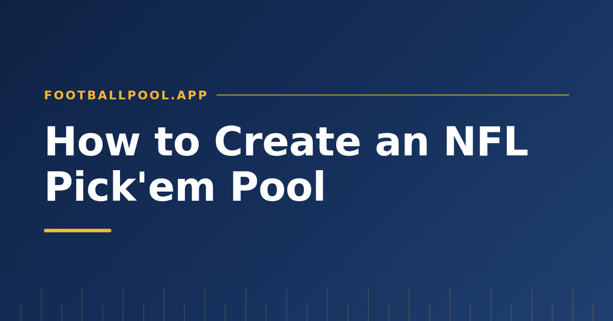 How to Create an NFL Pick Em Pool