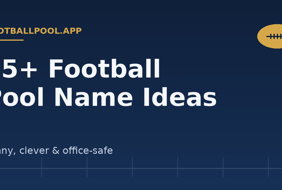 75+ Football Pool Name Ideas (Funny, Clever & Office-Safe) — footballpool.app
