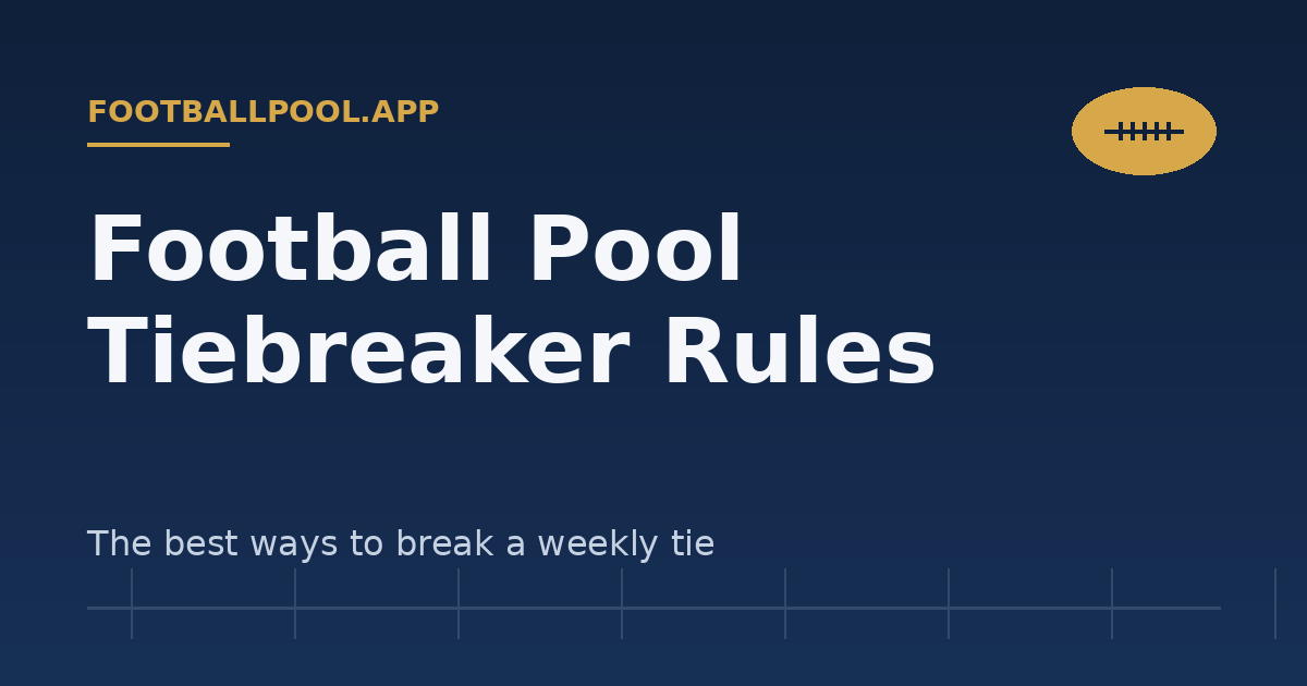 The Best Tiebreaker Rules for Football Pools — footballpool.app