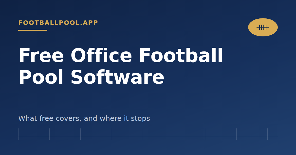 free office football pool software