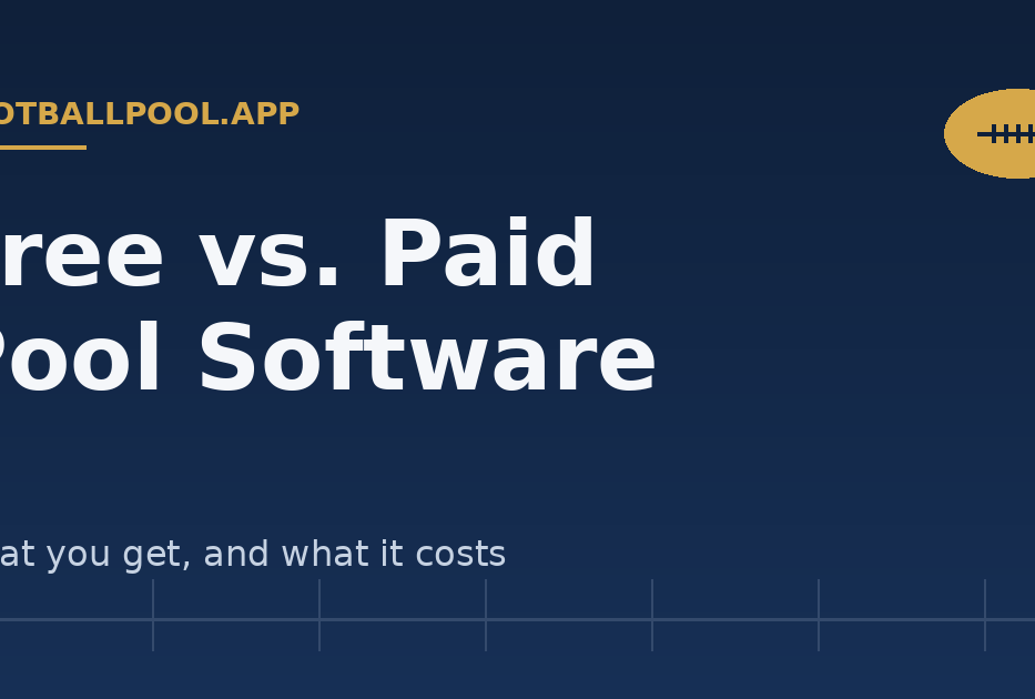 Free vs. Paid Football Pool Software: What's the Difference? — footballpool.app