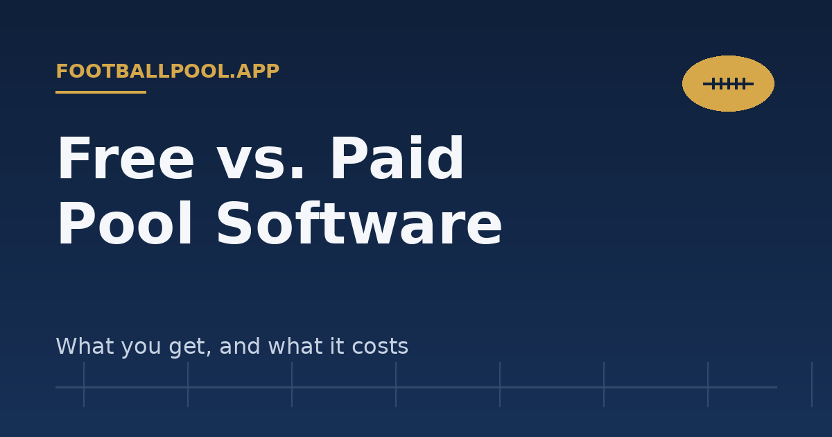 Free vs. Paid Football Pool Software: What's the Difference? — footballpool.app