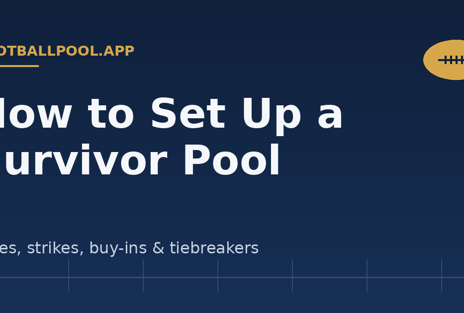 How to Set Up a Football Survivor Pool — footballpool.app