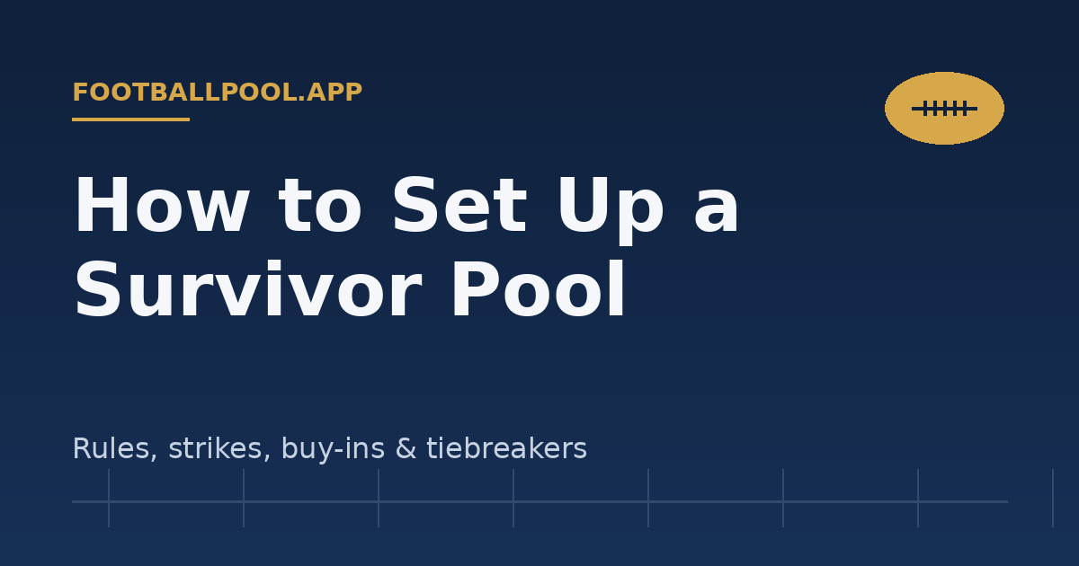 How to Set Up a Football Survivor Pool — footballpool.app