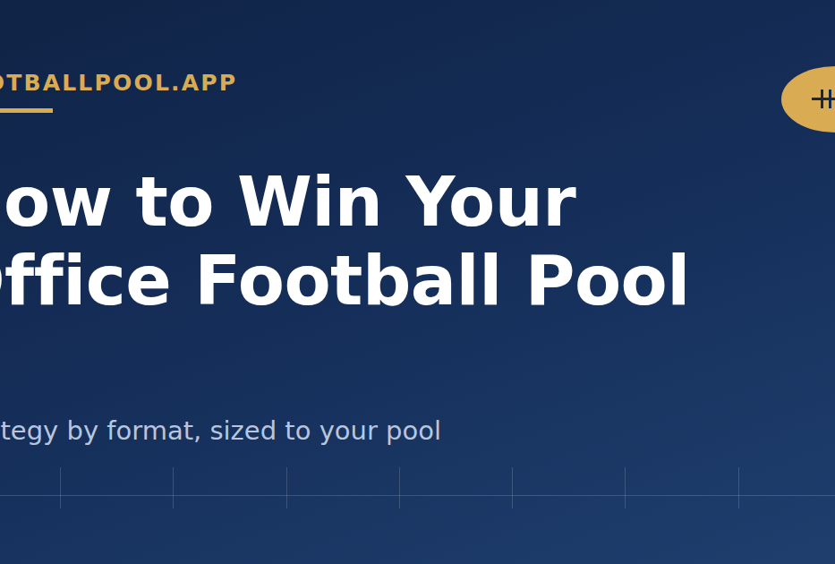 how to win office football pool