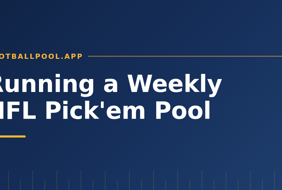 Weekly NFL Pick Em Pool