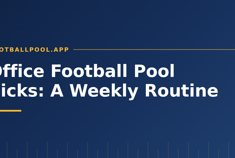 Office Football Pool Picks