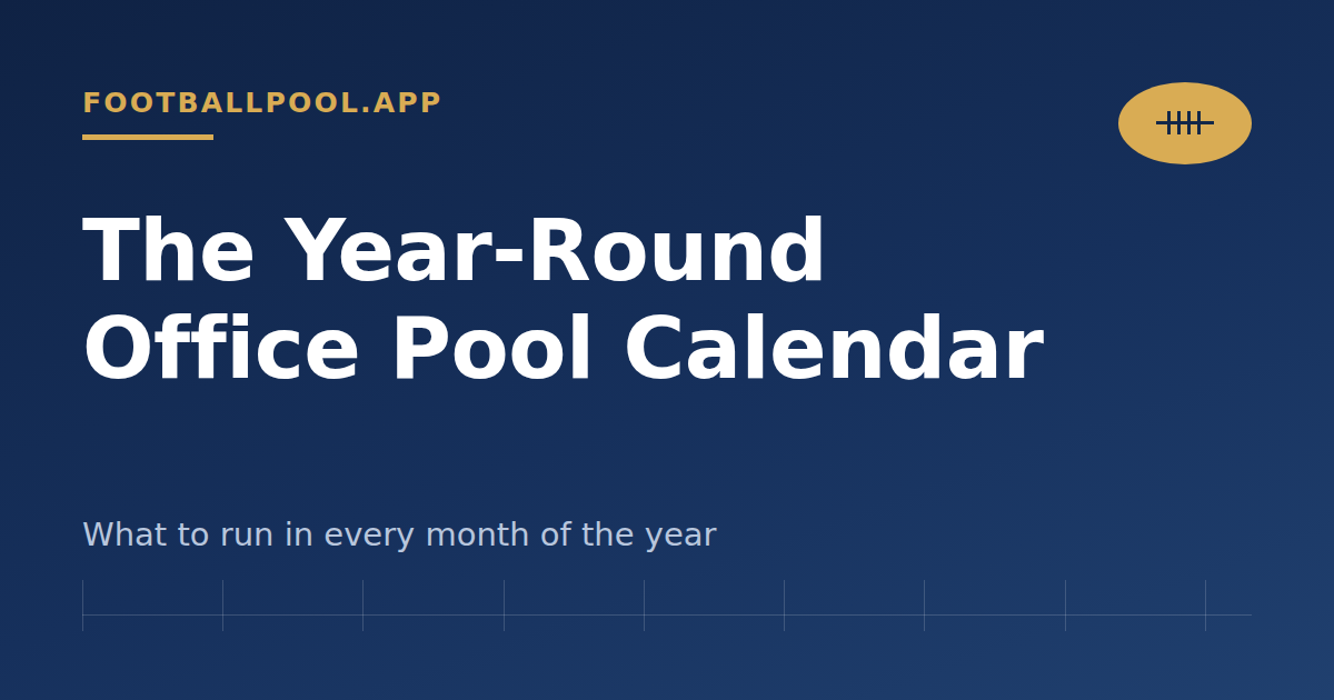 year round office pool calendar