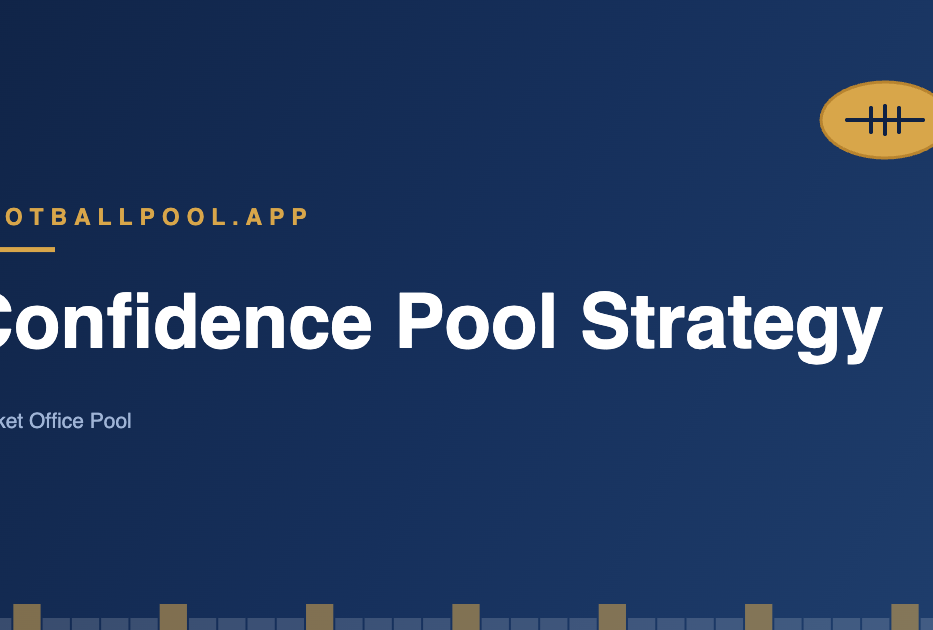 NFL confidence pool strategy guide
