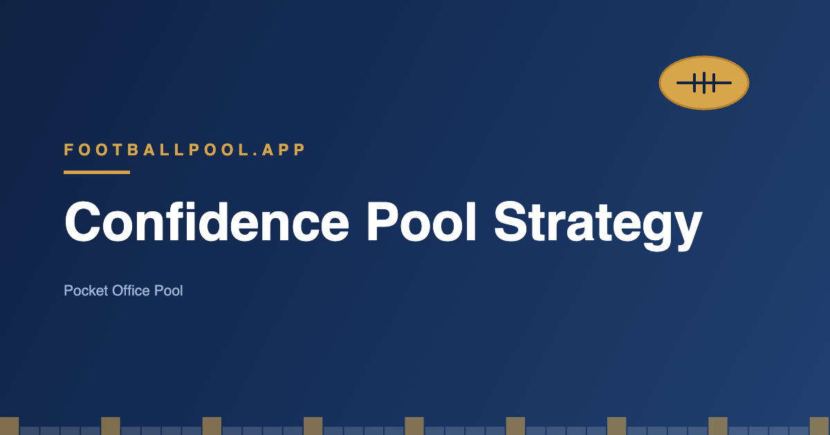 NFL confidence pool strategy guide
