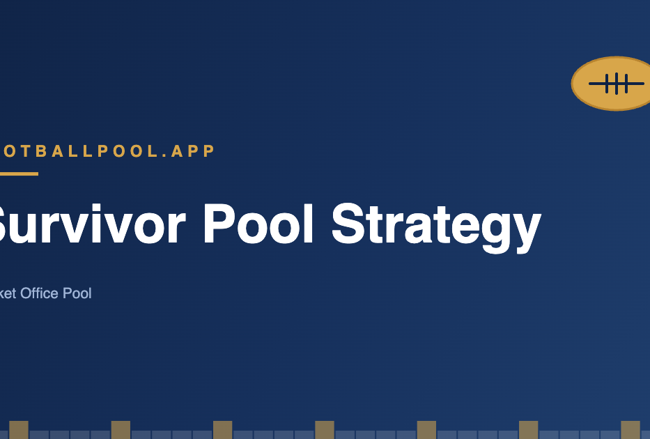 NFL survivor pool strategy guide