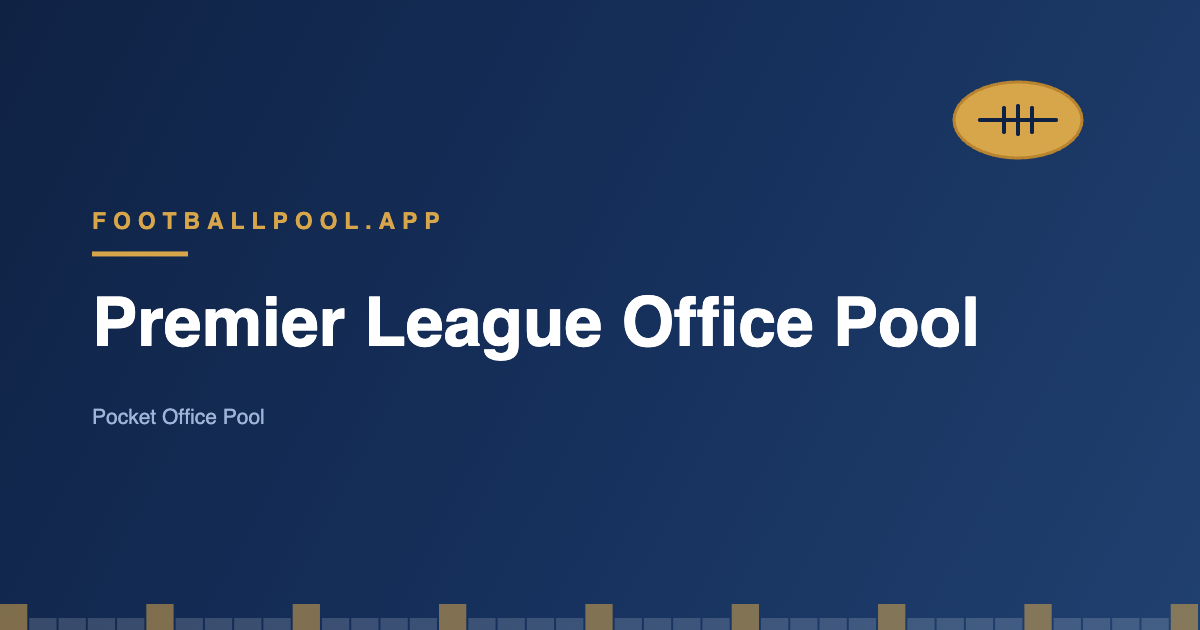 Premier League soccer pool guide